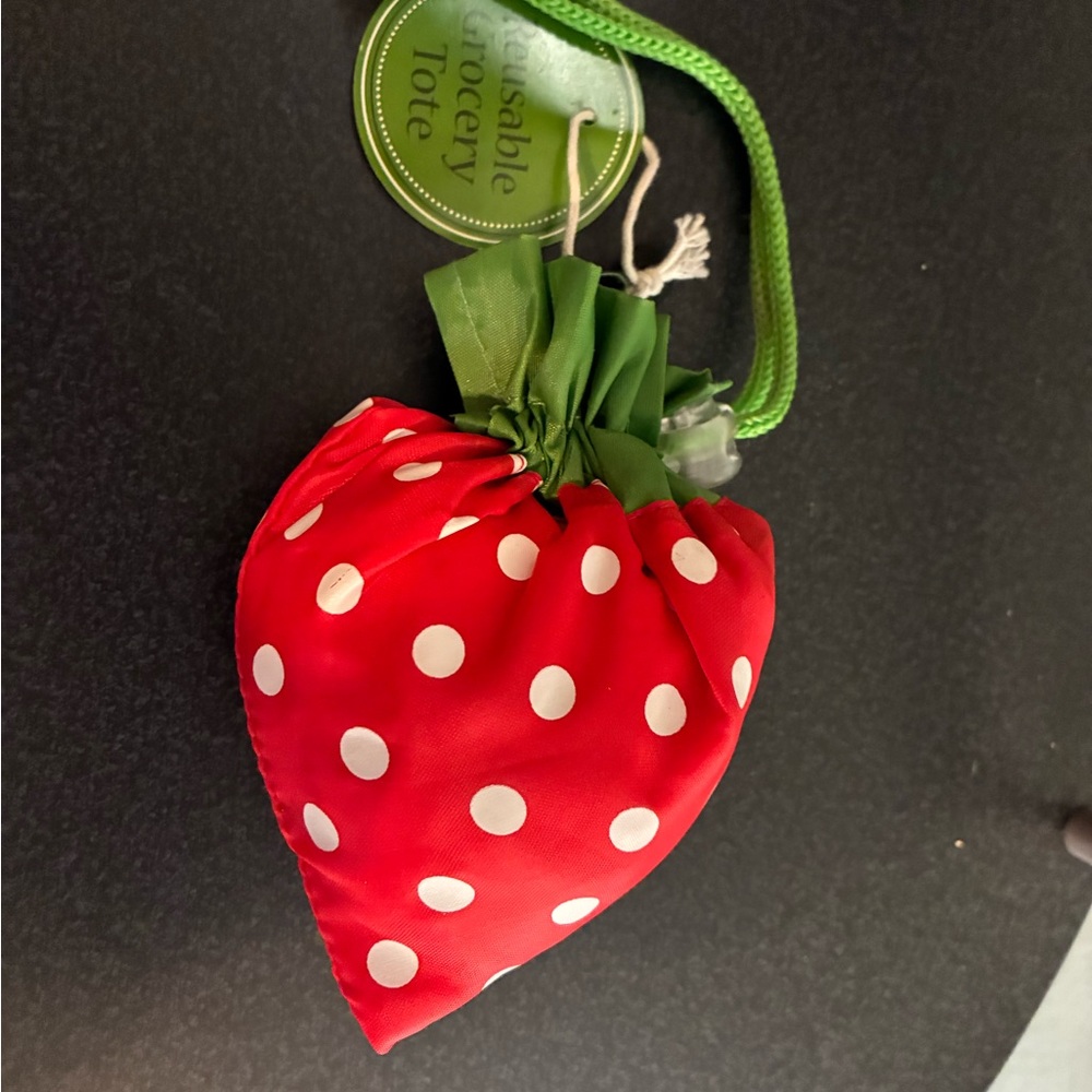 Strawberry-Shaped Reusable Tote